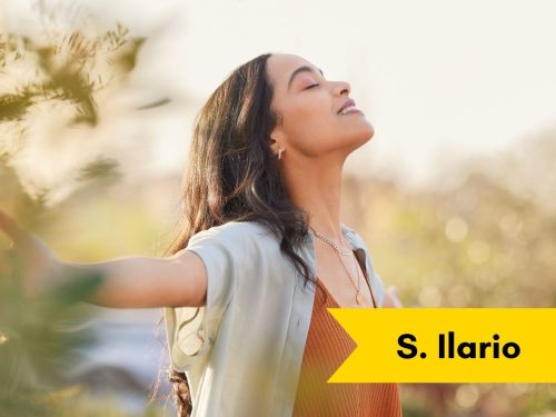 Mindfulness Ragazza che sorride al mondo